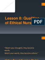 5 Lesson 8 Qualities of Ethical Nurses