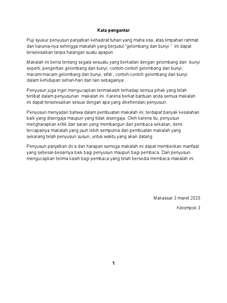 Gelombang Bunyi | PDF