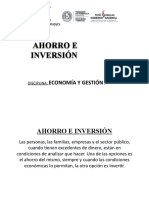 Ahorro e Inversón