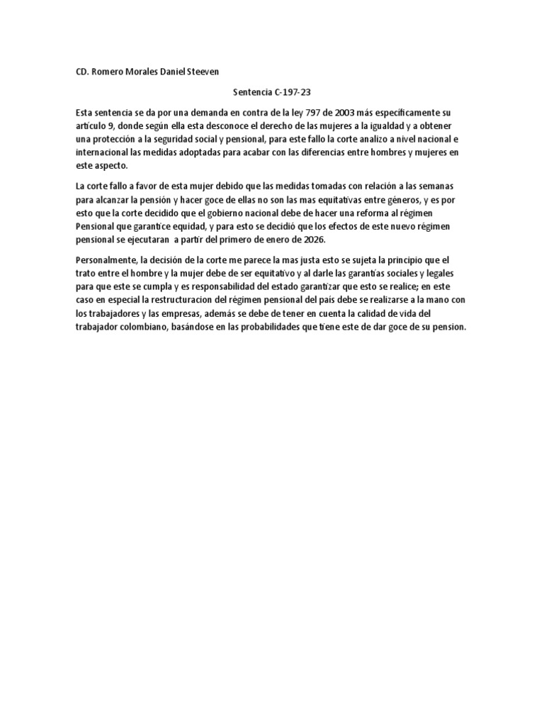 Sentencia C-197-23 | PDF