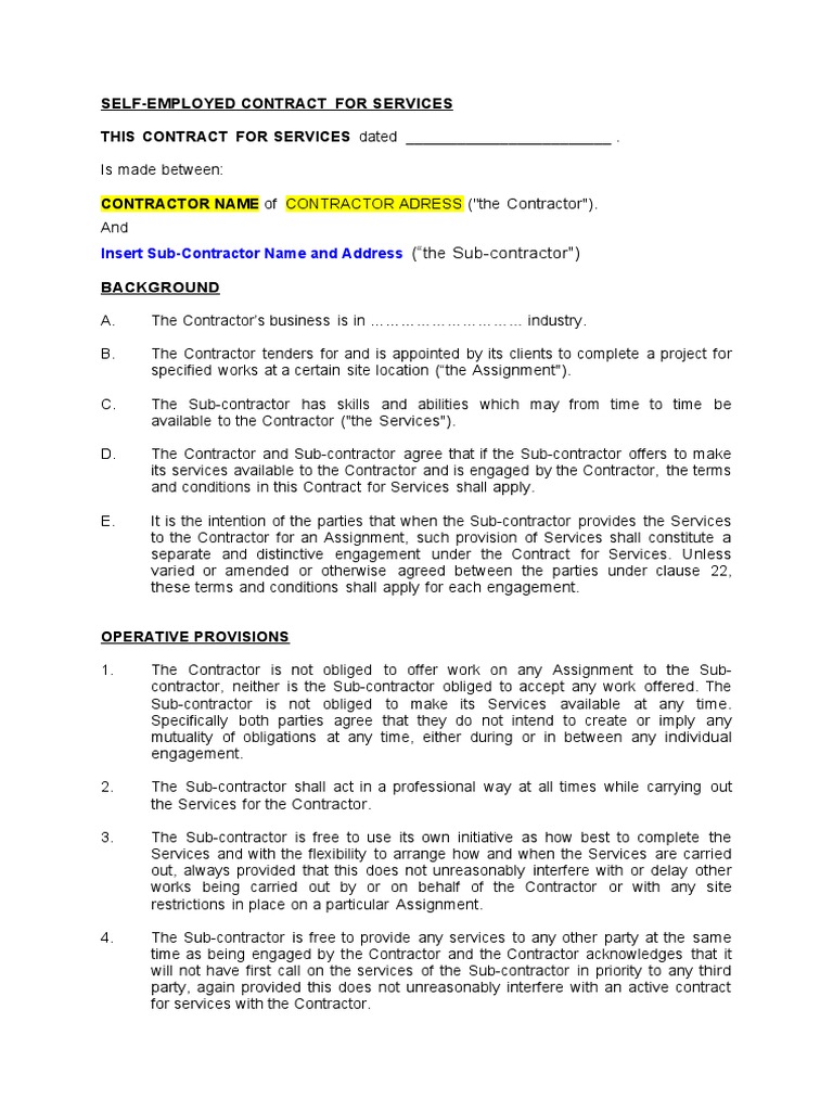 IR35 Template | PDF | Employment | Legal Liability