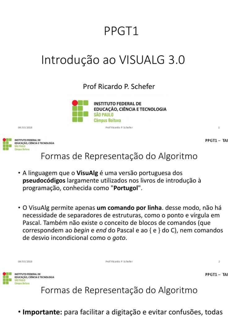 Introdução ao VisualAlg 3.0 | PDF