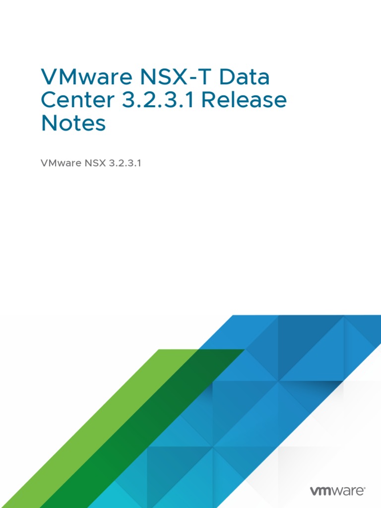 Vmware NSXT Data Center 3231 Release Notes | PDF | Computers