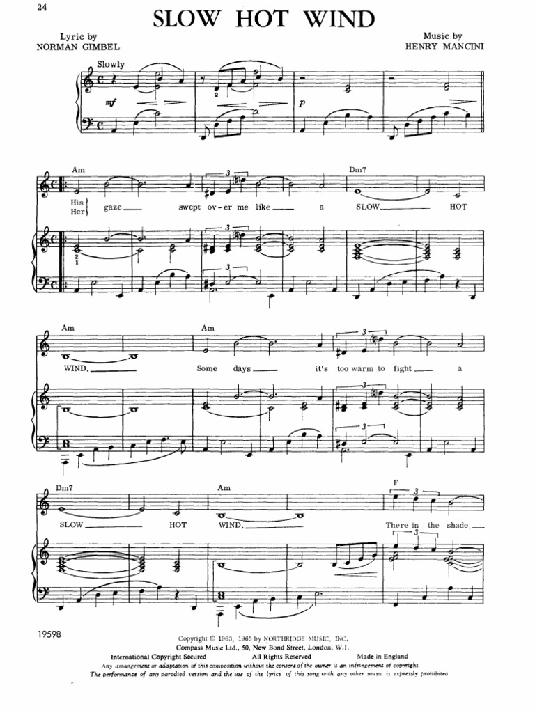 Mancini-slow hot wind | PDF