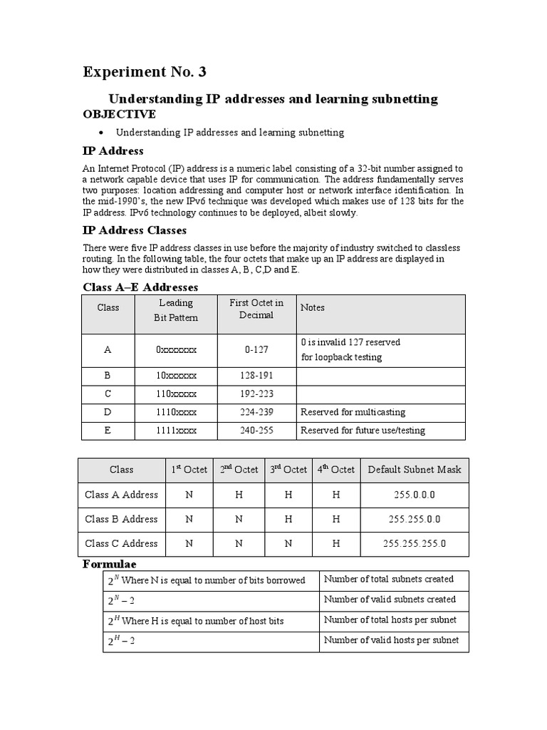 Experiment 3 | PDF