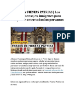 Frases Por Fiestas Patrias