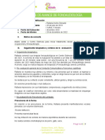 Informe de Avance Fonoaudiológico - Rafaela Avilés (Dic. 2022)