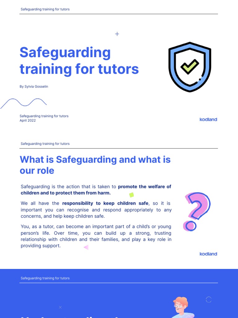 Safeguarding Training for Tutors Guide | PDF | Child Protection | Child ...