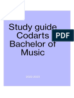 Codarts Algemeen Study Guide Bachelor of Music 2022 2023