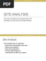 Site Analysis