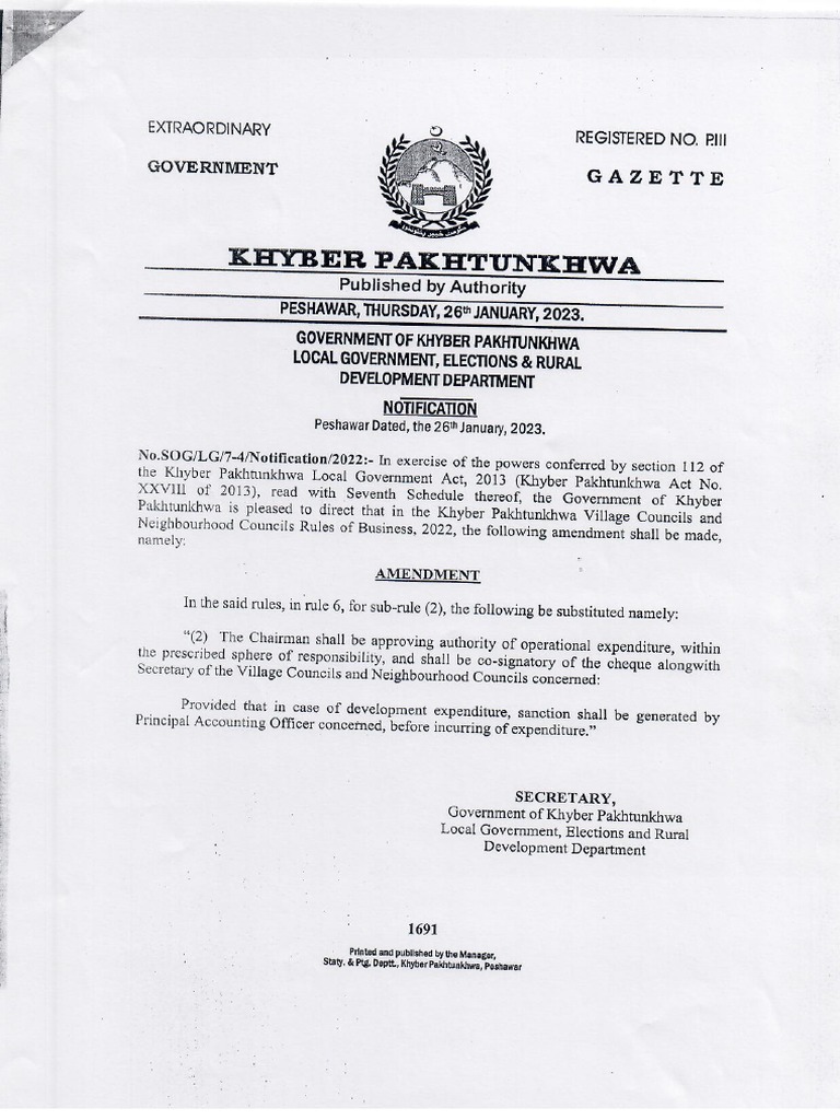 Notification | PDF