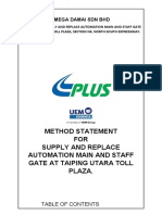 Method Statement Autogate