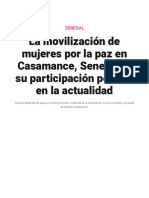 Senegal - La Movilización de Mujeres Por La Paz en Casamance, Senegal, y Su Participación Política en La Actualidad - El Salto - Edición General