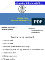 3.0 Earthen Dams and Rock Fill Dams