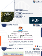 QUIMICA 5° SEC - SEMANA 12 - CÁLCULOS QUÍMICOS