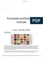 AULA 5 - NUTRIÇÃO CLÍNICA