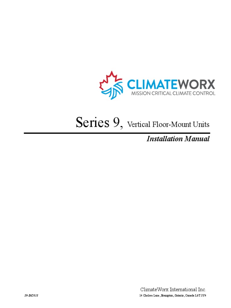 Series 9 Installation Manual Guide | PDF