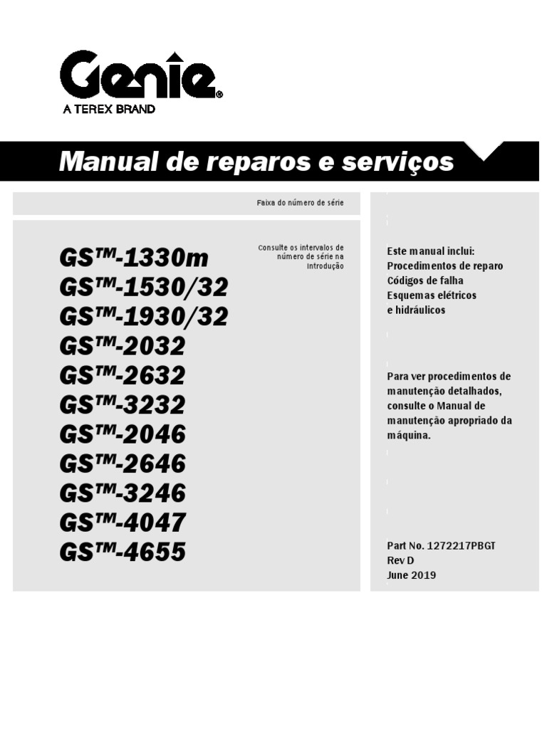 Plataforma Genie 3246 Manual de Operação PDF