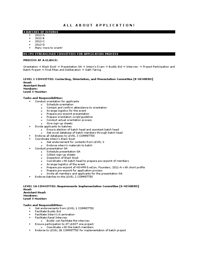 Intern Application Process Guide | PDF | Test (Assessment) | Business