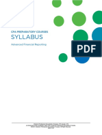 EC - Advanced Financial Reporting Syllabus