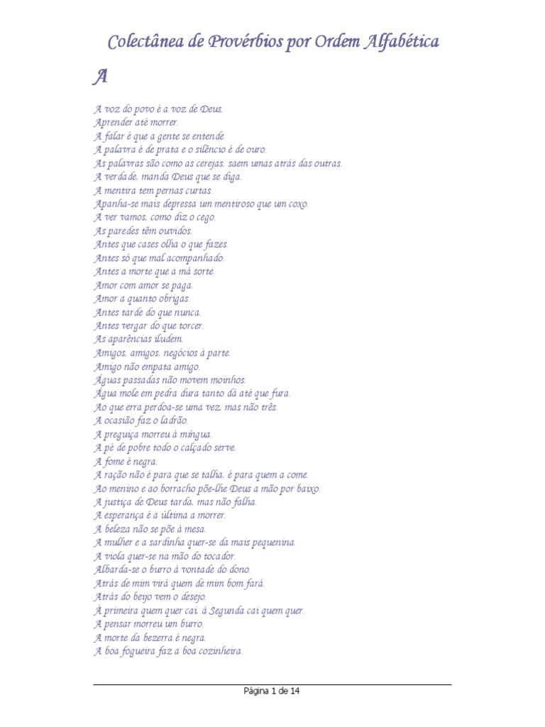 Ditados Populares Pdf