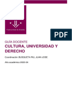 Guía Cultura, Universidad y Derecho