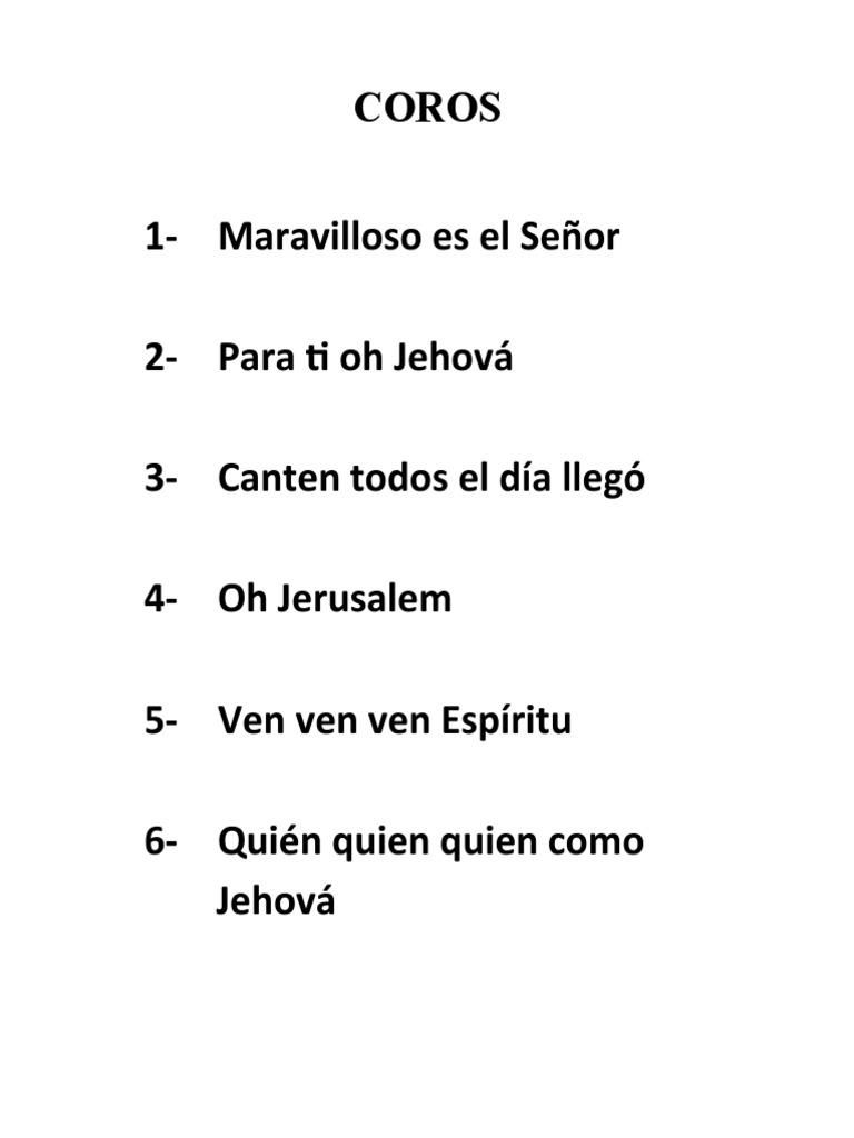 COROS PDF