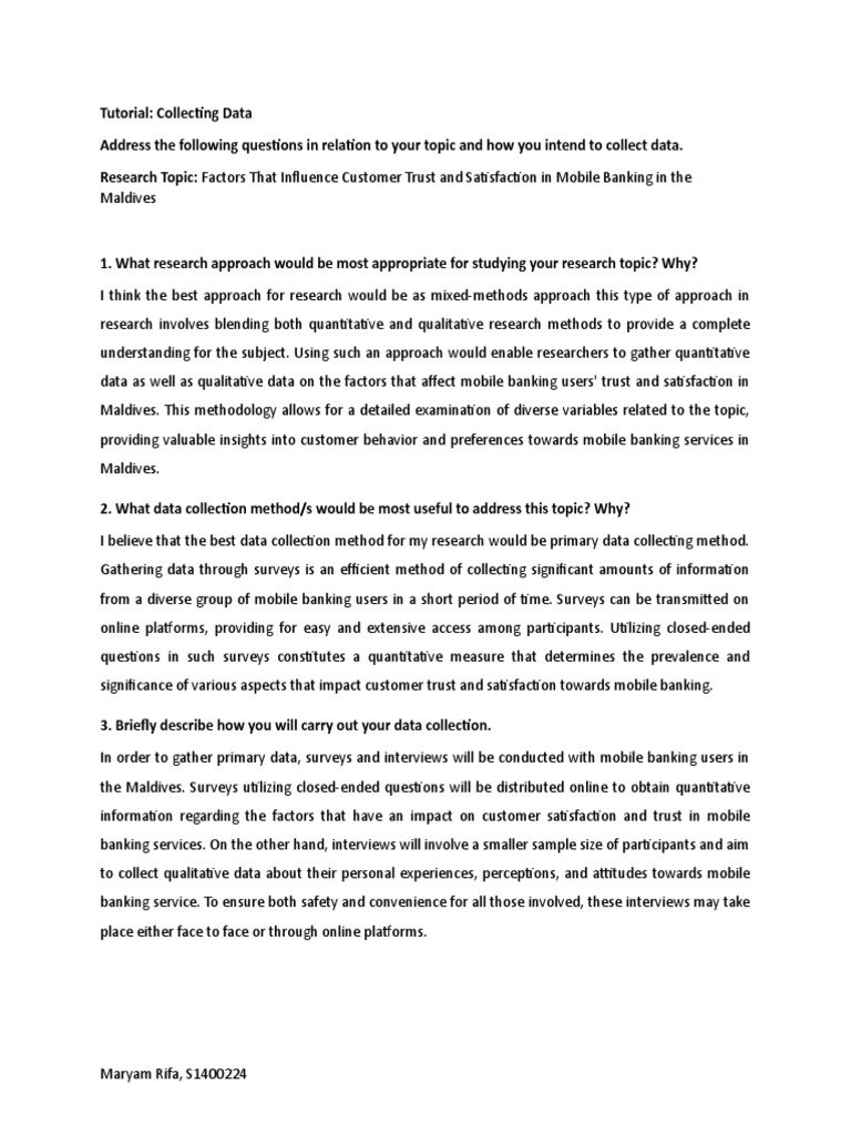 Tutorial Data Collection Method PDF