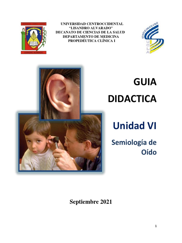 Exploración Semiológica de Oido 2021docx | PDF | Oído | Escuchando