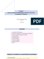 Unidad 3. Nociones Básicas de Matemática Financiera (Parte 2. PRÉSTAMO)