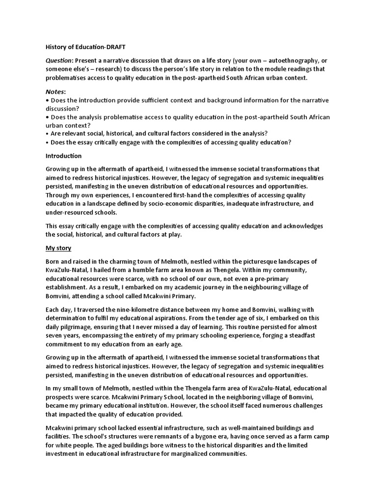 June essay History of Education PDF