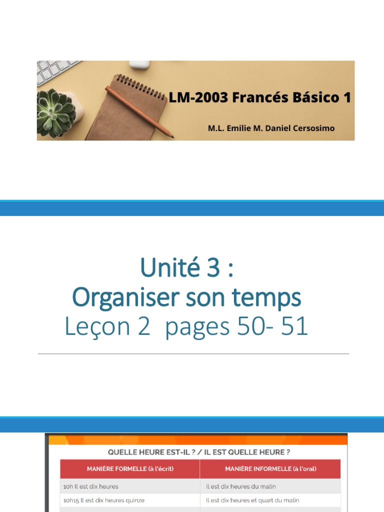 Unité 3 Leçon 2 Pdf