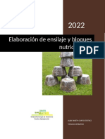 Elaboracion de Ensilajes y Bloques Nutricionales.