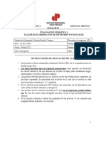 Taller de Elaboración de Instrumentos Sociales Evaluaciones I-II