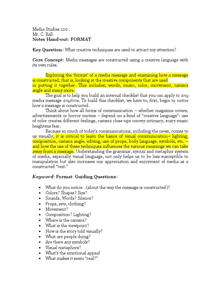 Notes Format | PDF | Social Science