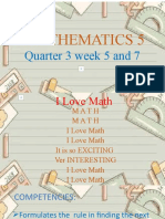 Mathematics 5 Day 3