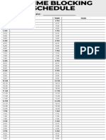 Easy and Basic Daily Planner Template For Time Blocking PDF