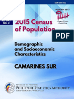 2015 Camarines Sur Per Municipality Demographic Socioeconomic