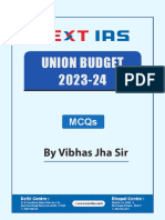 NEXT IAS UNION BUDGET 2023-24 MCQs 