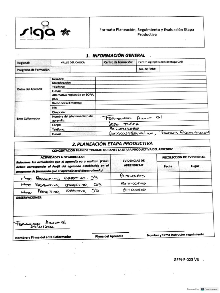 Formato 023 | PDF