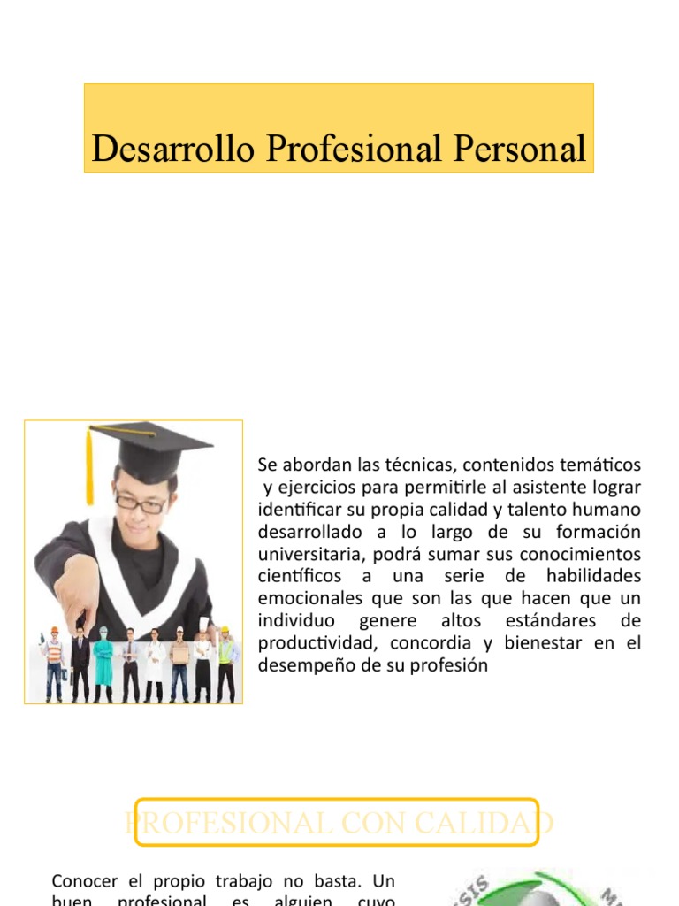 Técnicas para el Desarrollo Profesional | PDF