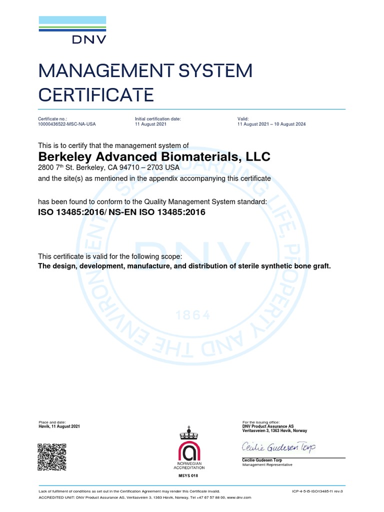 ISO-13485-2016-Certificate | PDF | Certification | Business