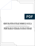 Perumahan Cemara Pandan Indah: Shop Drawing Rumah Nomor E.2 S/D E.14