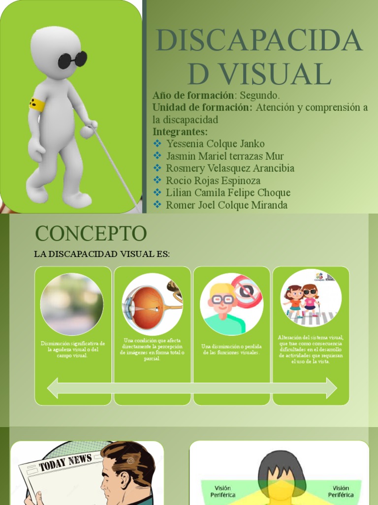 Concepto y características de discapacidad visual | PDF