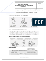 Taller de Ètica y Religiòn 3 y 4 Periodo