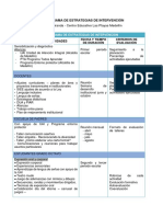 Cronograma de Estrategias de Intervención