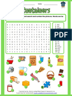 Containers Word Search