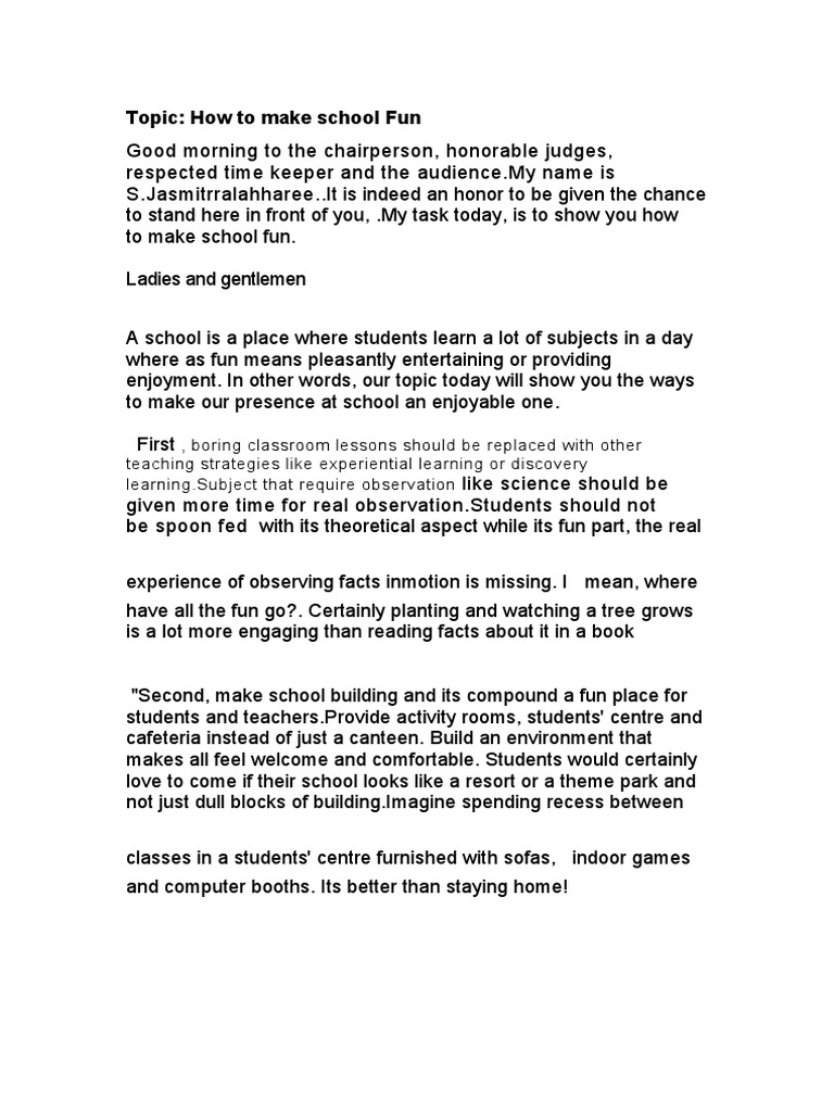 how-to-make-school-fun-pdf-classroom-schools