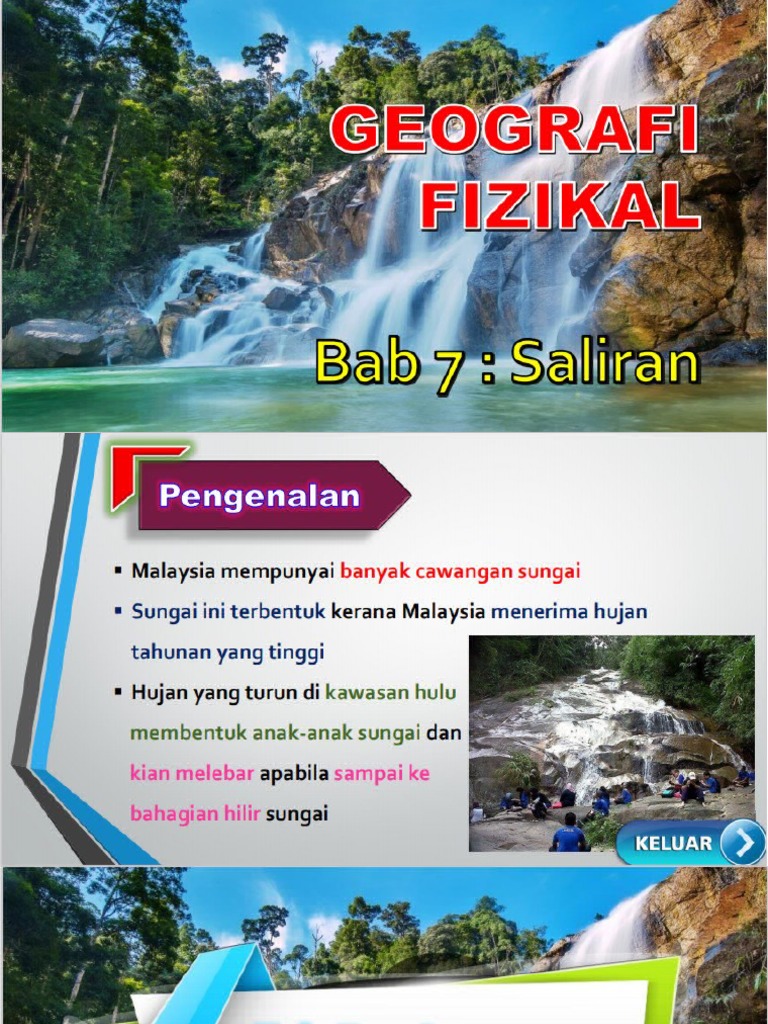 Pandang Darat Fizikal Di Setiap Peringkat Aliran Sungai PDF