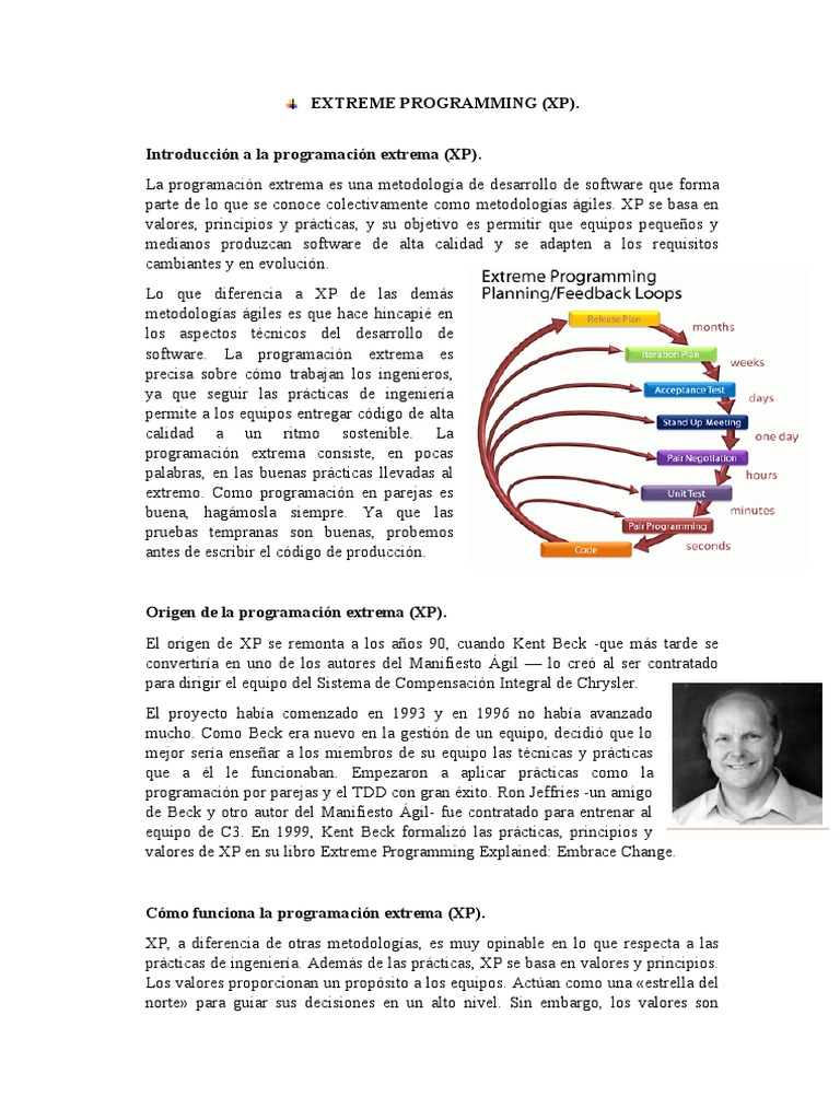 Extreme Programming | PDF | Software | Informática